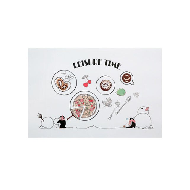 Cozy Kitchen Stickers Anti-oil PET Wall Decals for Cabinet Stove Waterproof Kitchen Sticker Home Decoration Mural Cute Wallpaper: 3