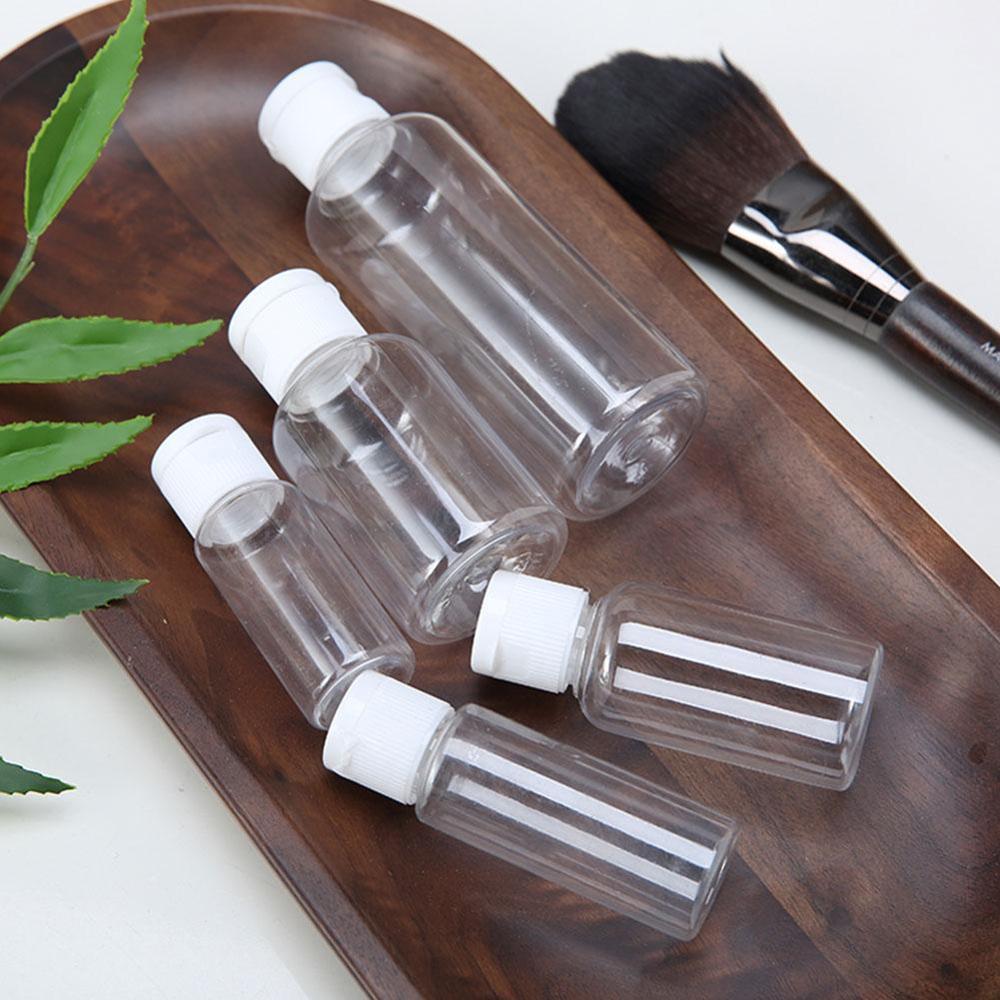 Flacon Vide Plastique 60ml/75ml/80ml/100ml/120ml Makeup Bottles For Liquid Cap Empty Lotion Plastic Cream Flip C0O4