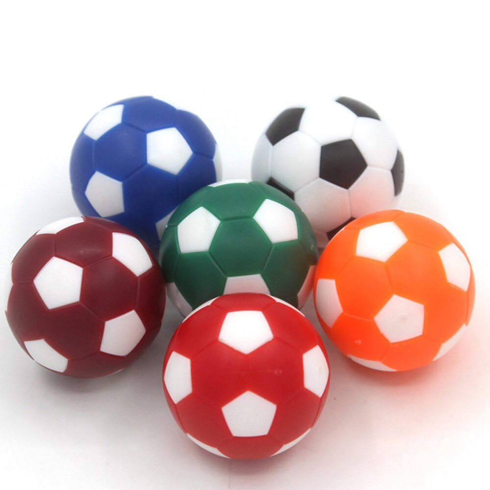 12PCS Colorful Mini Classic Plastic Durable Soccer Tabletop Footballs Foosball Balls for Playing Entertainment