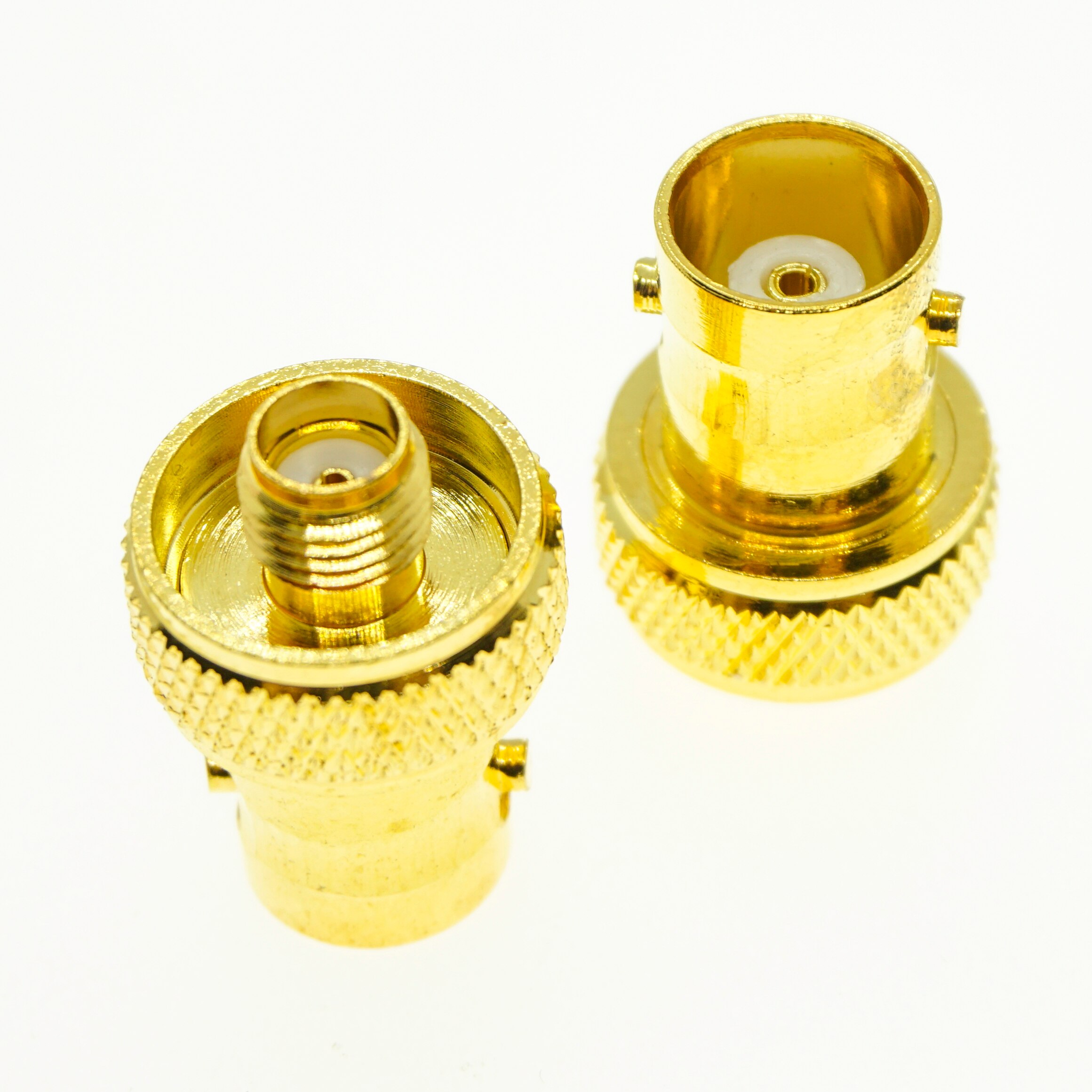Bnc Naar Sma Connector Antenne Bnc Vrouwelijk Naar Sma Vrouwelijke Plug Vergulde Q9 Rechte Coax Rf Adapters Voor Vertex icom Kenwood