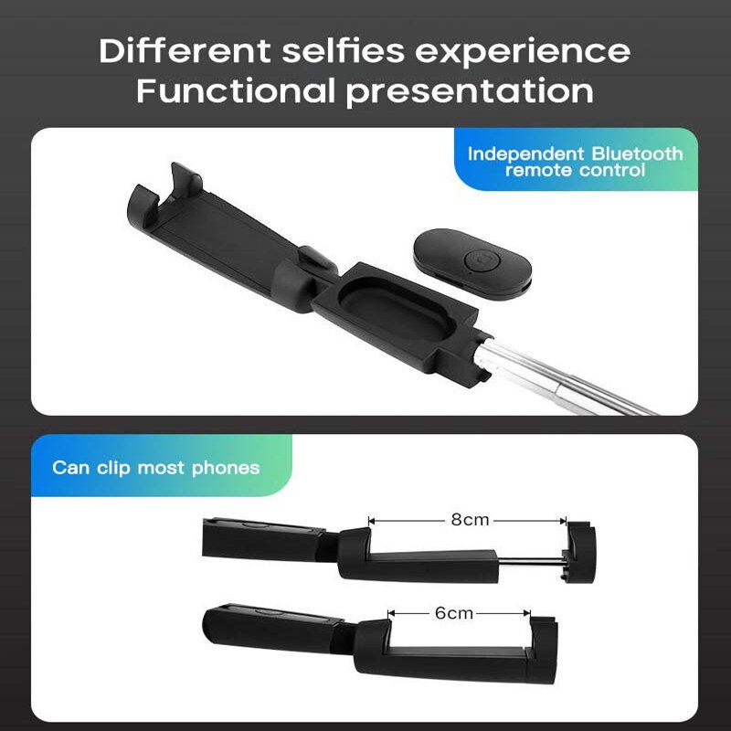 All-In-Een Selfie Stok Statief Uitschuifbare Telef... – Vicedeal