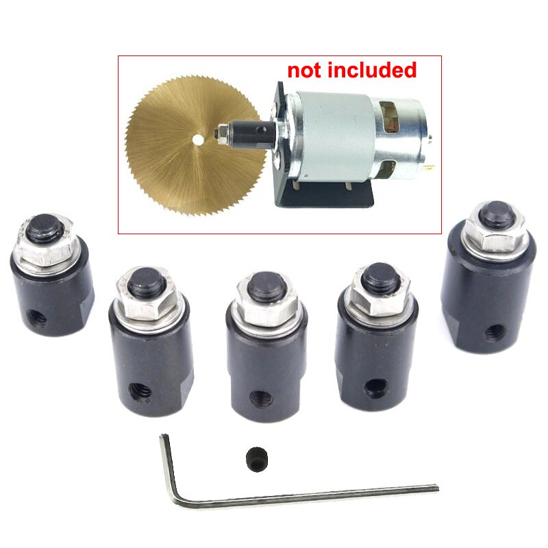 1pcs M6 Motor Shaft Adapter Saw Blade Coupling Joint Connector Chuck Coupler Sleeve Steel