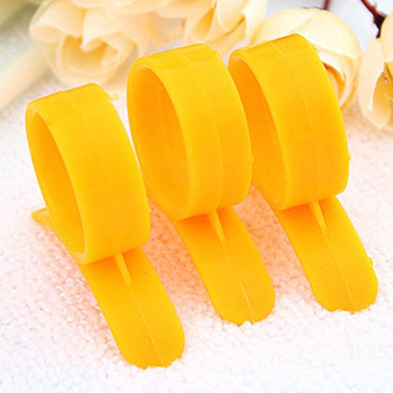 Orange Plastic Peeler Curved Ring Peel Tool Cutting Opener Finger Orange Remover Lemons Citrus Rind Shape Accessories R2I8