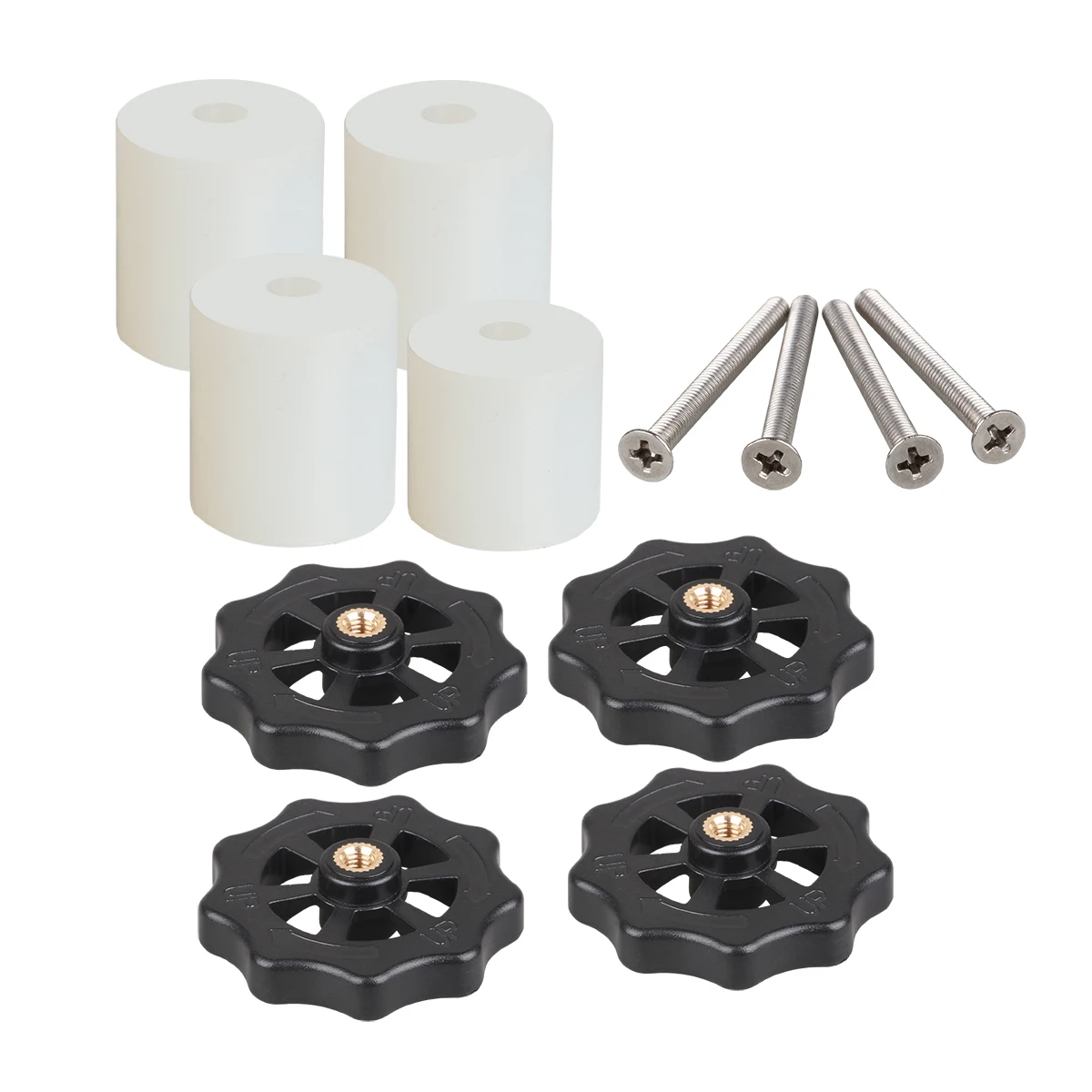 Parti della stampante 3D Letto riscaldato kit di livellamento a molla dado di regolazione + molle + kit letto riscaldato a vite per focolaio CR-10 Ender 3 MK3: Rosso