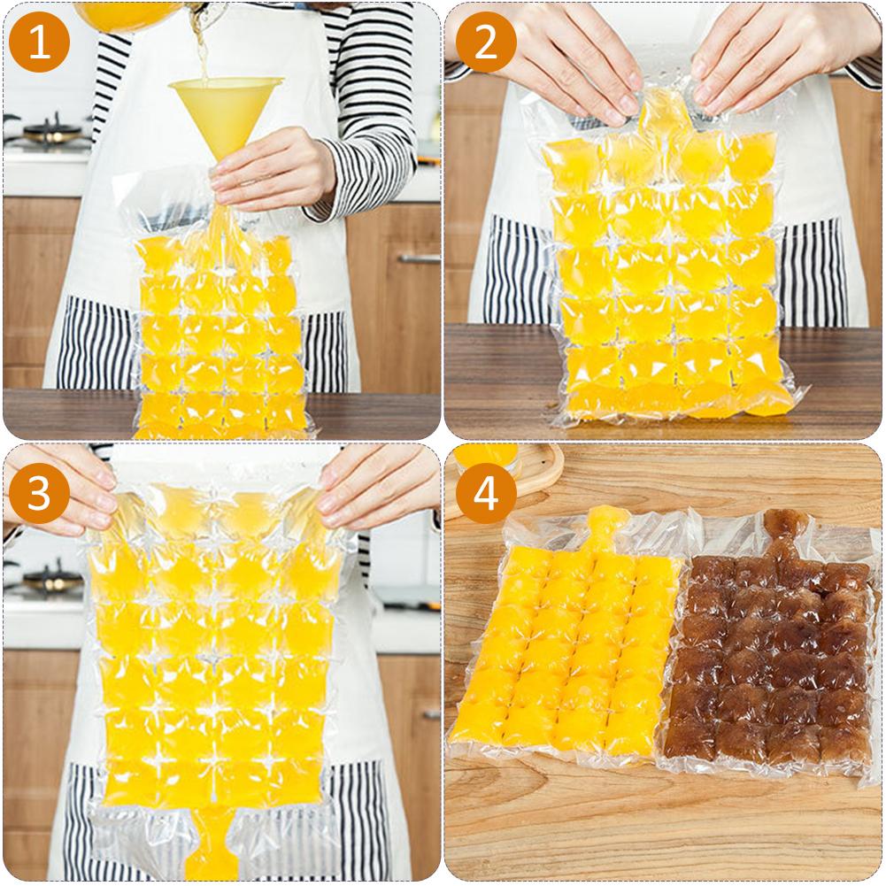 Isbitbrett 1 pakker fleksible silikonisbrett med sølbestandige lokk som enkelt frigjøres isbrett gjør 28 isbiter, bpa-fri