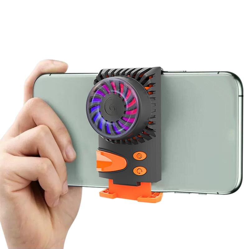 Gaming Universal Phone Cooler Mobile Phone Radiator Adjustable Portable Fan Holder Heat Sink for iPhone Samsung Huawei