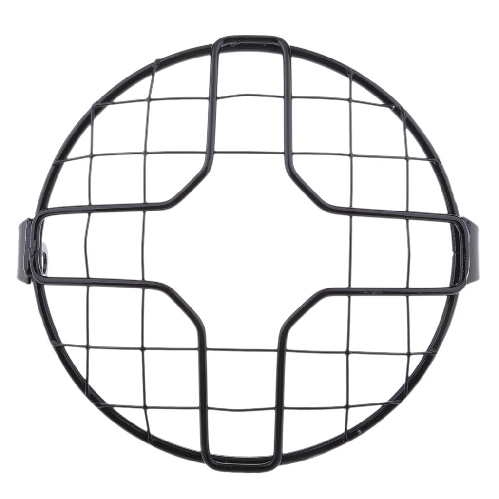 Cubierta de luz para faro delantero de motocicleta, protección de rejilla, 7 pulgadas