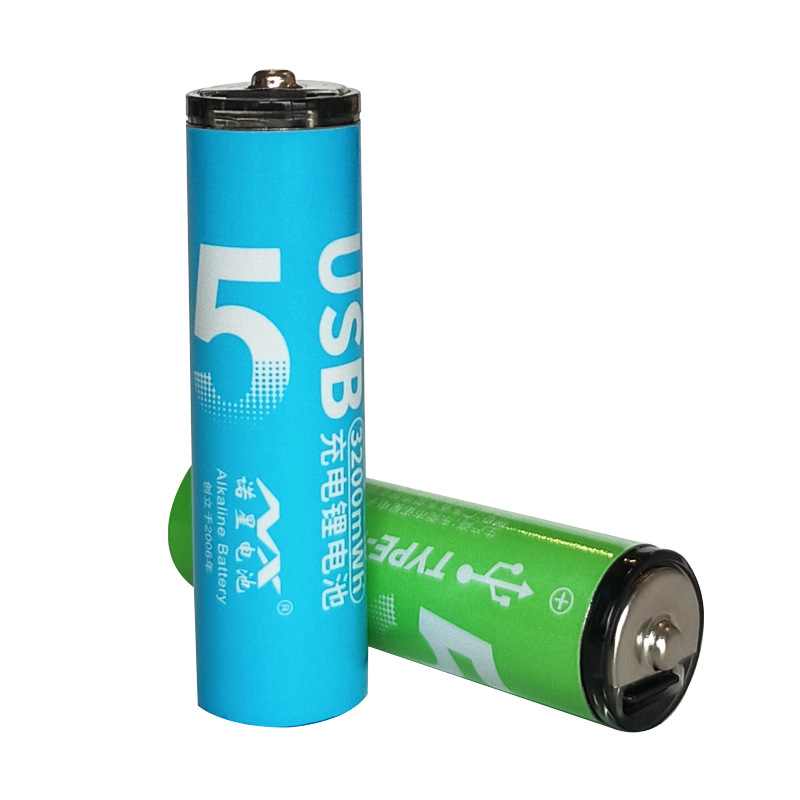 5a batteria al litio ricaricabile AA Batteria al litio ricaricabile USB Batteria ricaricabile di tipo C a secco