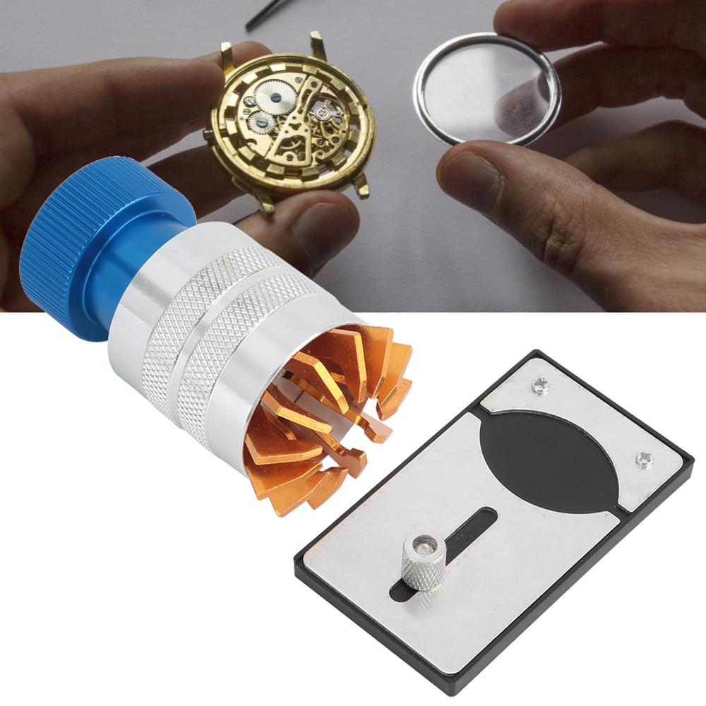 Metalen Horloge Case Cover Bezel Opener Remover Tool Winder Lijm Machine Glazen Onderdelen Vervanging Horloge Reparatie Gereedschap Voor Horlogemakers