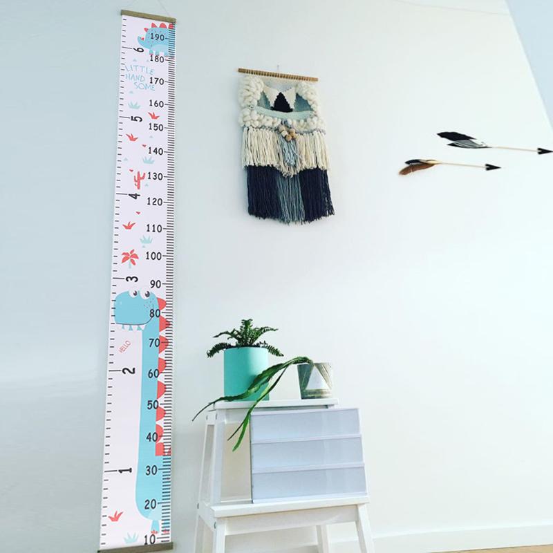 Baby Cartoon Height Measure Ruler Reasonable Storage and Convenient Access Child Kids Bedroom Home Wall Hang Growth Chart