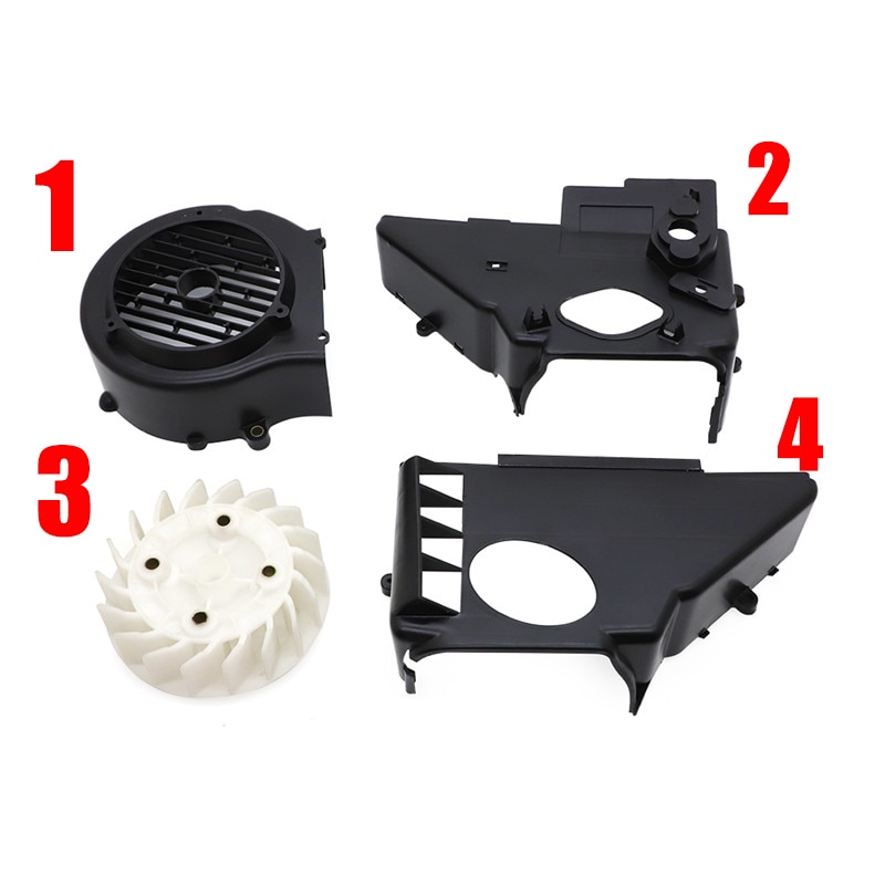 Voor GY6 150cc Atv Go Kart Buggy 'S & Scooter Compleet Air Lijkwade Assembly W/Fan