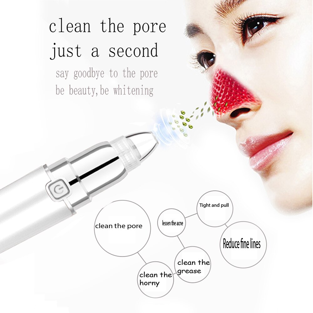 Blackhead Remover Face Pore Vacuum Suction Acne Pore Cleaner Pimple Removal Vacuum Suction Facial Skin Care Tools Beauty Machine