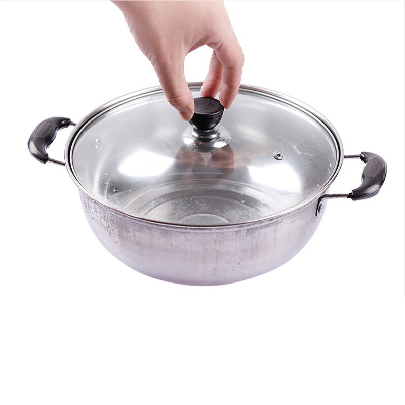 1 stk køkkengrej gryde pandelåg håndgreb knop håndtag låg pandelåg håndtag universel udskiftning køkken cirkulær holdeknopskrue