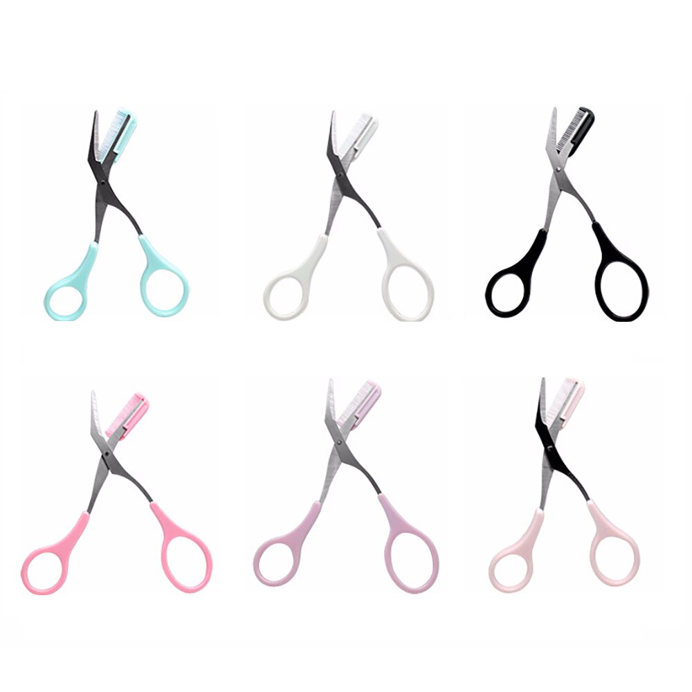 Ciseaux de maquillage avec peigne pour sourcils, accessoires cosmétiques, outils