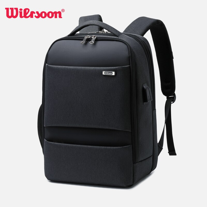Wiersoon Large Capacity Men Backpacks 15.6 Inch Laptop Backpack USB Charging Bags School Business Travel Backpack