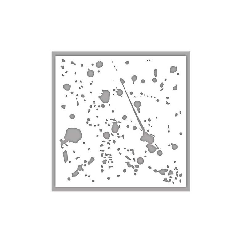 Irregular Figure Flowers Dots Horizontal Line Plastic Stencil DIY Scrapbook Crafts Card Album Make Drawing Sheet 10: 10