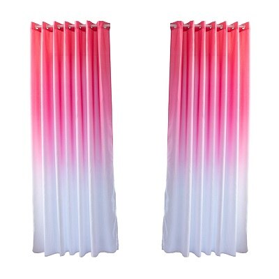 Living Room Privacy Curtains Simple Decorative Gradient Curtains Half Sun Shade Curtains: P
