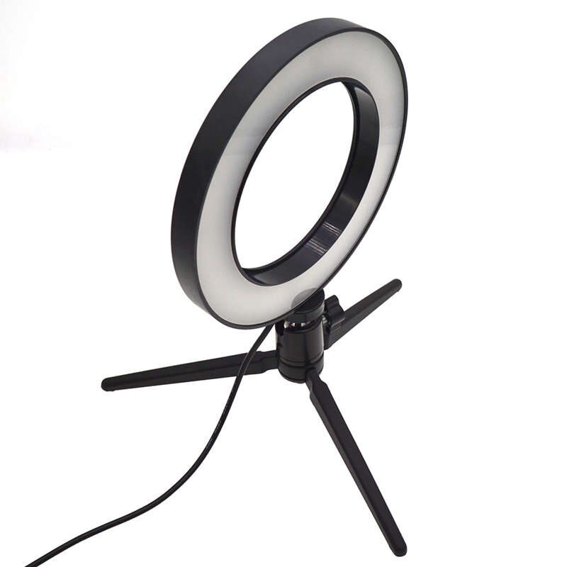 Dæmpbar led studio kamera ring lys foto telefon video lys ringformet lampe selfie stick ring fyld lys til canon