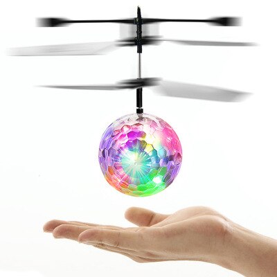 Diamant Vliegende Bal Lichtgevende Kid 'S Elektronische Infrarood Inductie Vliegtuigen Speelgoed Voor Jongens Led Licht Mini Helicopter Drone: Default Title