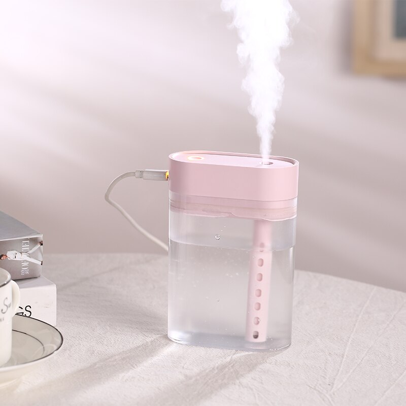 difusor de aceite esencial del coche Mini humidificador ultrasónico de la botella de Jane LED luz de noche USB aromaterapia Fogger ambientador de aire del coche