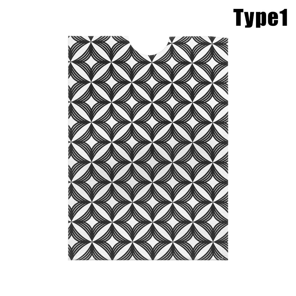 10 stks/partij ID Studenten Bureau Card Case Bescherming Credit Card Houder Anti Rfid Portemonnee Blokkeren Reader Lock Bankkaart houder: Type 1