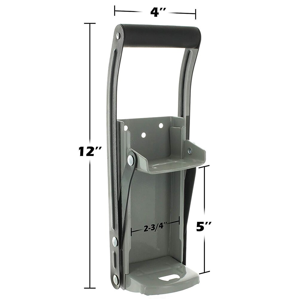 12 Oz Aluminum Can Crusher & Bottle Opener Heavy Duty Metal Wall Mounted Soda Beer Smasher Eco-Friendly Recycling Tool