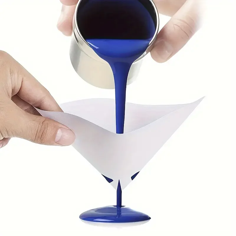 Filtro de papel desechable para coche, 10-500 Uds., 190 malla, taza purificadora, malla para pintura en aerosol, herramientas de embudo de papel cónico de nailon micrón