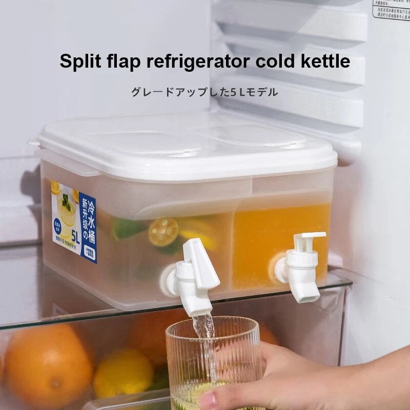 Jug With Tap Cold Water Container Bottle Tap Dispenser Kettle Lemonade WithTap Dispenser for Beverage Cold Water Jug Cold Kettle