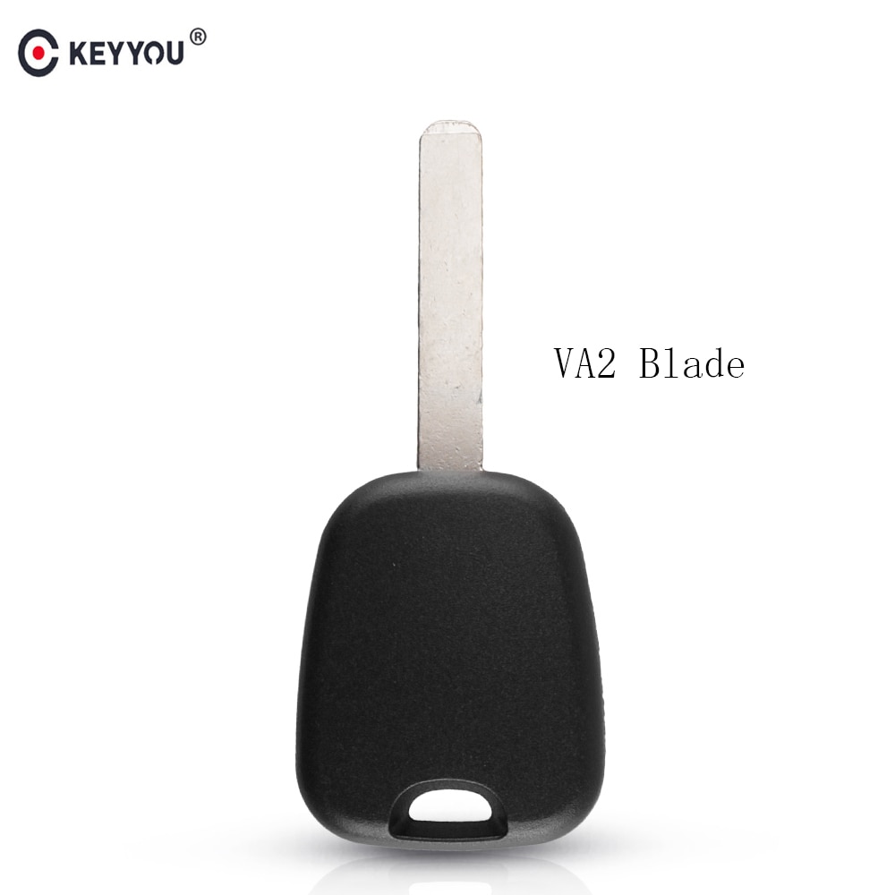 Keyyou VA2 Blank Blade Vervanging Transponder Auto Key Case Shell Voor Peugeot Citroen C2 Geen Chip