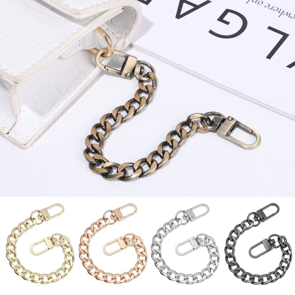 RDNKVB Cadena De Metal Plateada Correa De Hombro Para Bolso 120cm Correa De Hombro Con 2 Anillos Mosquetón O-Ring Cadenas Para Bolsos Correa De Hombro DIY Para Hacer Bolsos Artesanales