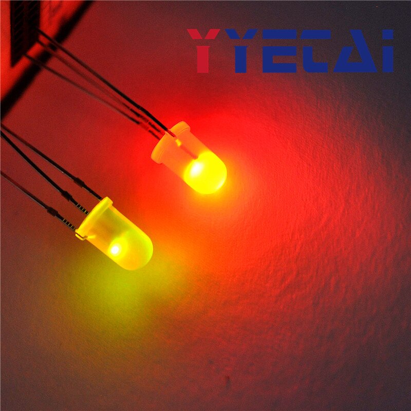 YongYeTai LED 5MM ronde rode en groene gemeenschappelijke anode mist