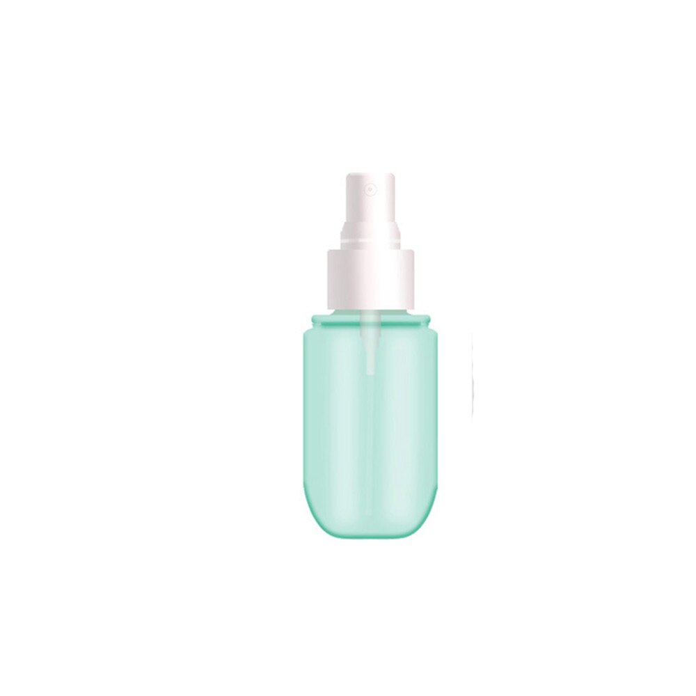 1pc 60ml rejse tom sprayflaske 3 farve plastik forstøver lille mini tom spray genopfyldelig flaske kosmetisk gennemsigtig: Grøn