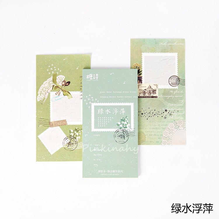 Retro Engels Poëzie Bloem Plant Bureau Wekelijkse Planner Memo pad Sticky Notes Stickers Papier Briefpapier Te Doen Lijst Kantoorbenodigdheden: 4