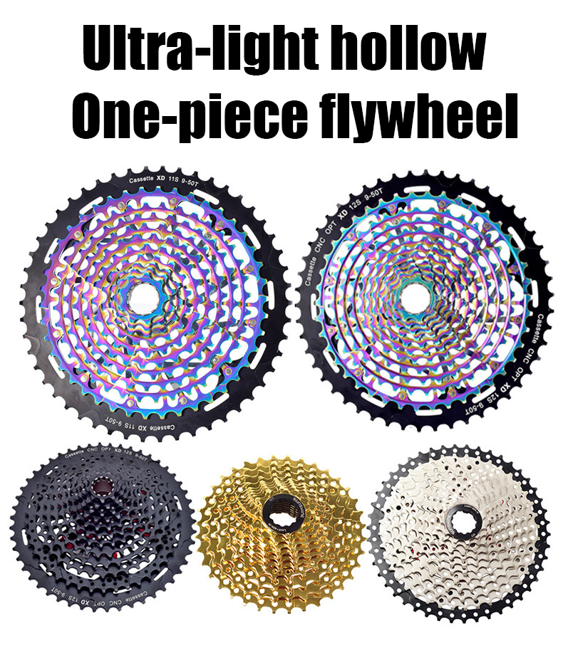 SUNSHINE 8/9/10/11/12S MTB 12 Speed 11-50T Cassette HG Standard 11-50T Ultralight Full Steel Lightweight 12S Sprocket Ultimate