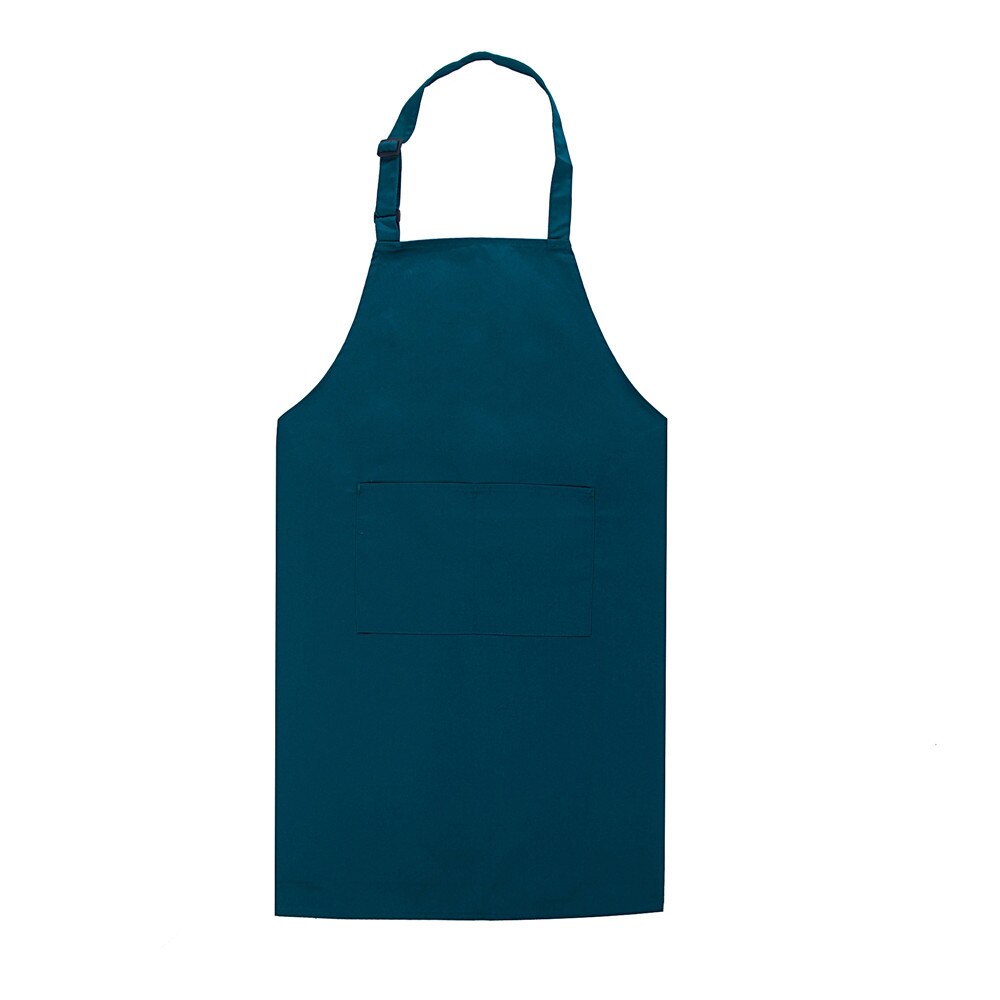 6 Color Food Service Chef Workwear Adjustable Halter Neck BBQ Apron Restaurant Bakery Hotel Waiter Cook Work Uniform: Blue