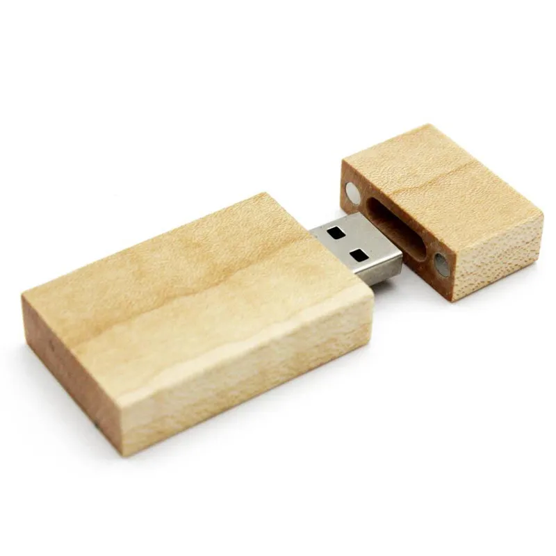 1 Uds. Unidades Flash USB con logotipo personalizado gratis, unidad colgante de bloque de madera de 64GB, unidad de bolígrafo de de boda de 32GB, memoria USB 2,0 de 16GB, 8GB, 4GB: Gris / 4 GB