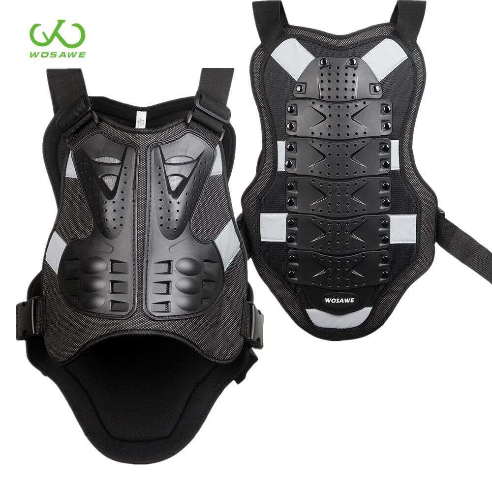 Lixada Gilet De Protection Dorsal – EVA épais + Coque PE, Ajustable S-XL, Pour Moto, VTT, Ski, Patinage