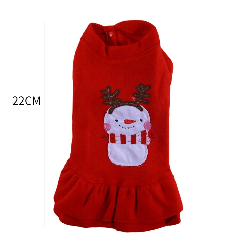 Christmas Year Party Outfit Teddy Bear Dog Coat Sweater Temperament Pet Clothes Puppy Dog Cat Warm Autumn Winter Clothes