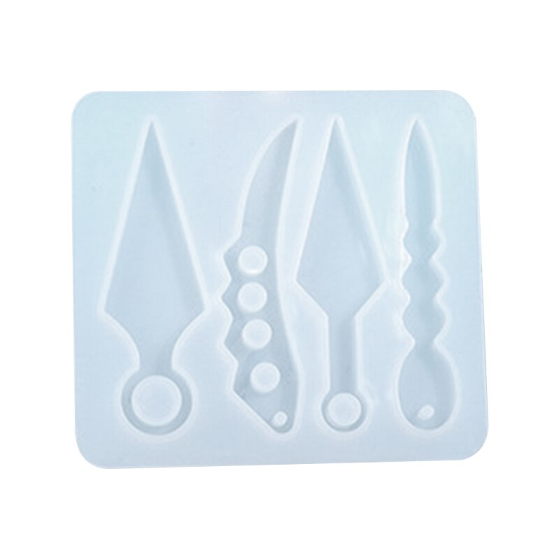 Silikonform für kleine verteidigungsmesser, diy-bastelarbeiten, herstellung von kristall-epoxidharzform: 1