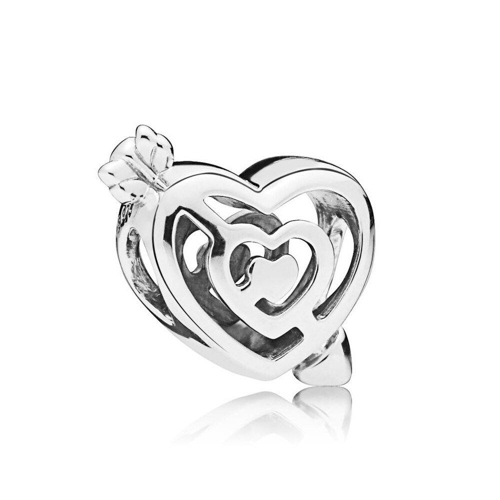 2019 NUOVO 100% 925 di Sterling Silver Valentino Rob Bot CLUB Dadi Scintillante Freccia Fascino Amato Clip di Cuore Del Pendente braccialetto Regalo: 5