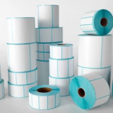 Blank White Self Adhesive Stickers Printer Label Rolls Thermal label