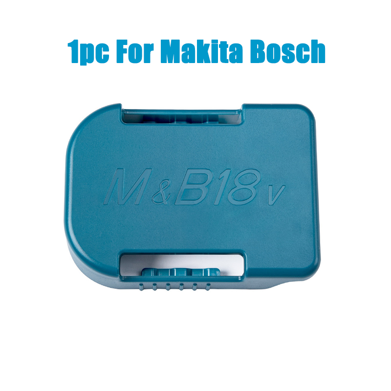 Soporte para máquina, estante de almacenamiento de batería para baterías Makita/Bosch/Dewalt/Milwaukee de 18V, soporte para herramientas de montaje en pared, dispositivos de fijación, 1 ud.: Caqui