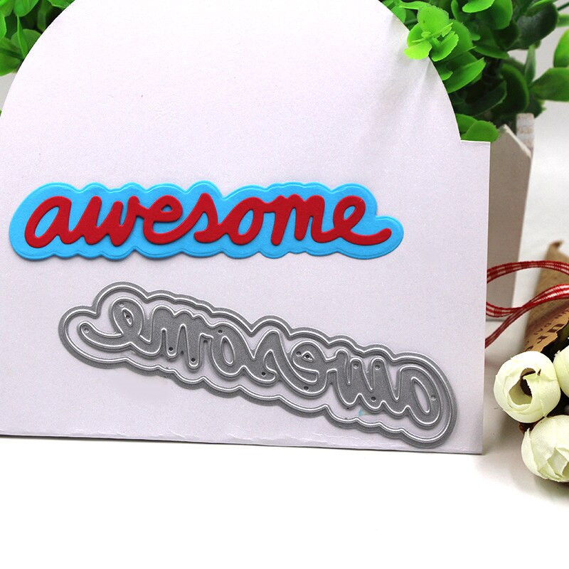 Great Hello Love letters Metal Cutting Dies Stencils Template for Scrapbooking Card Album Embossing Decor DIY Metal Crafts: 07126