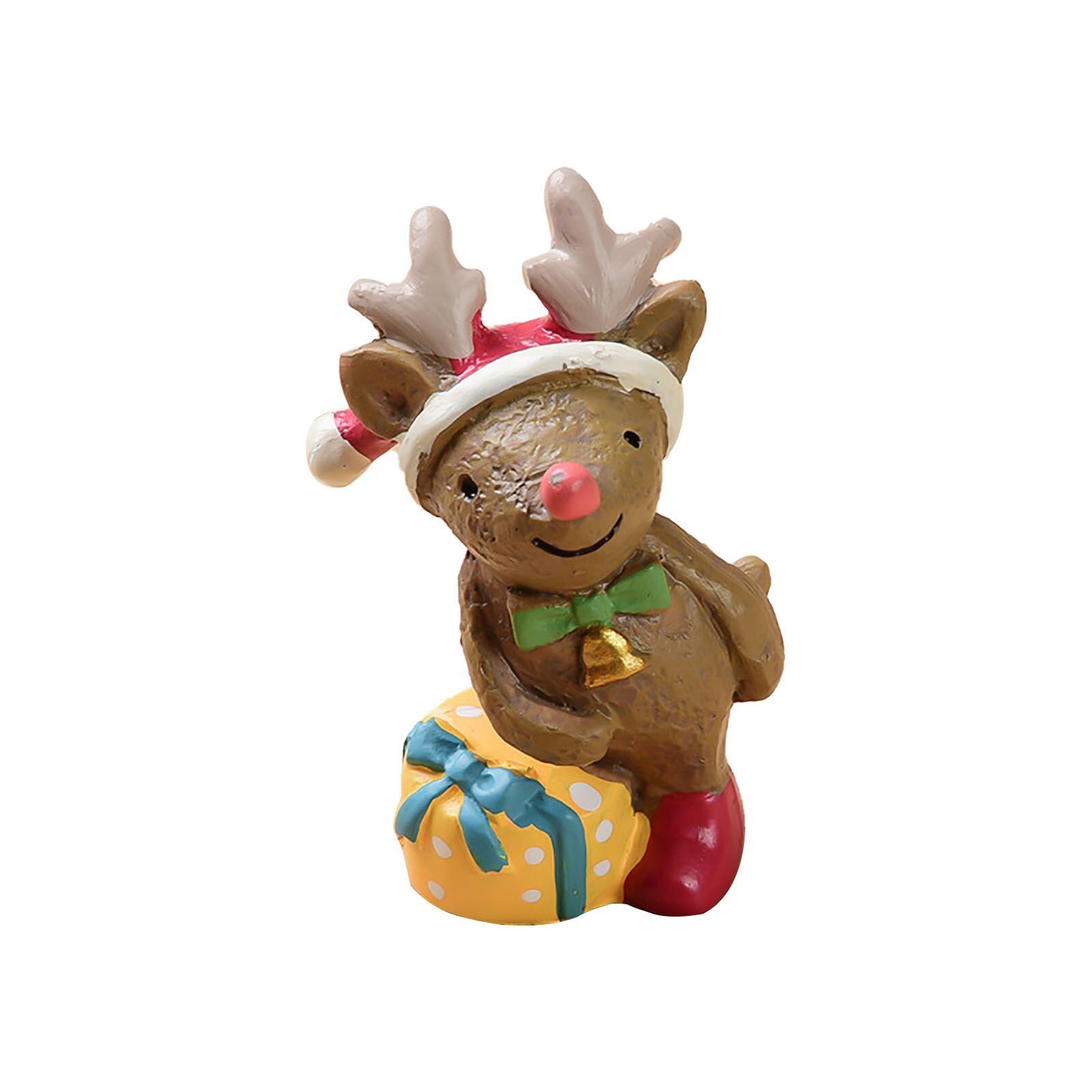 Woonaccessoires Ambachten Decor Ornamenten Hars Decoratie Kunstmatige Dier Kerstman Ornamenten Kerst Ornamenten Custom