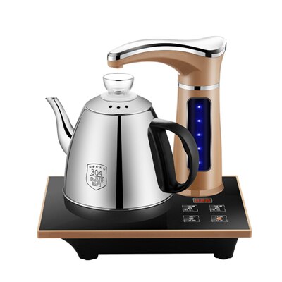 Automatic electric teapot set 0.8l stainless steel safe automatic closing water dispenser pumping furnace family: Basic model black