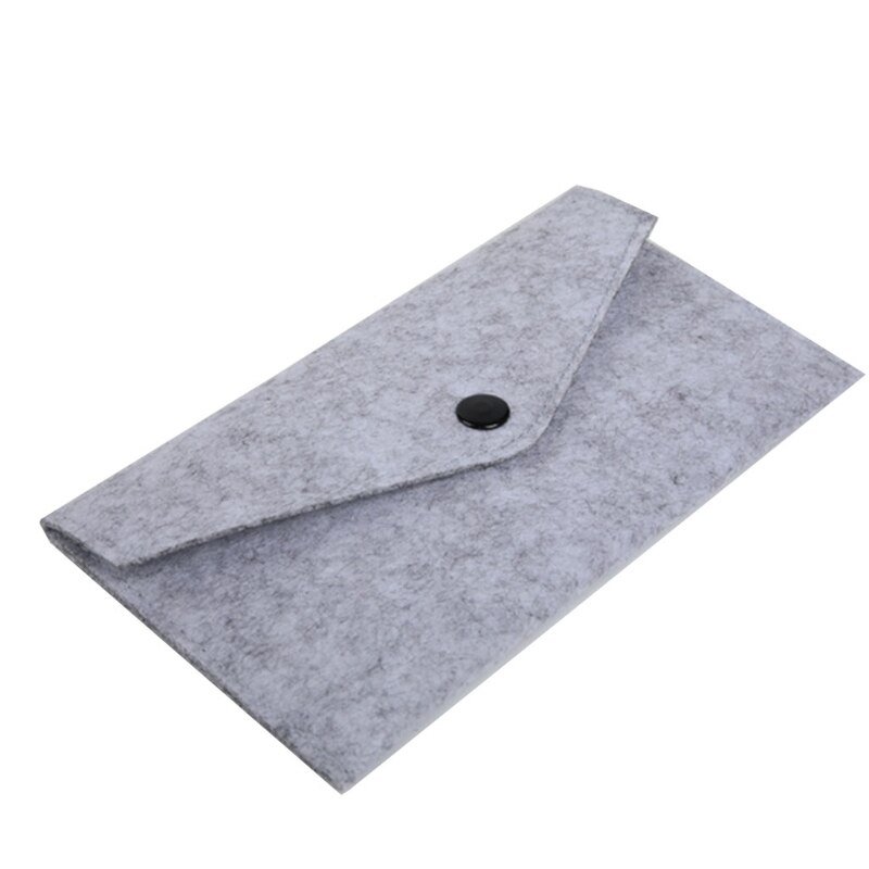 Unisex Draagbare Vilt Portemonnee Multifunctionele Kaarten Slijtvaste Telefoon Tas Mobiele Telefoon Paspoort Opslag Pocket Change Bag: GRAY