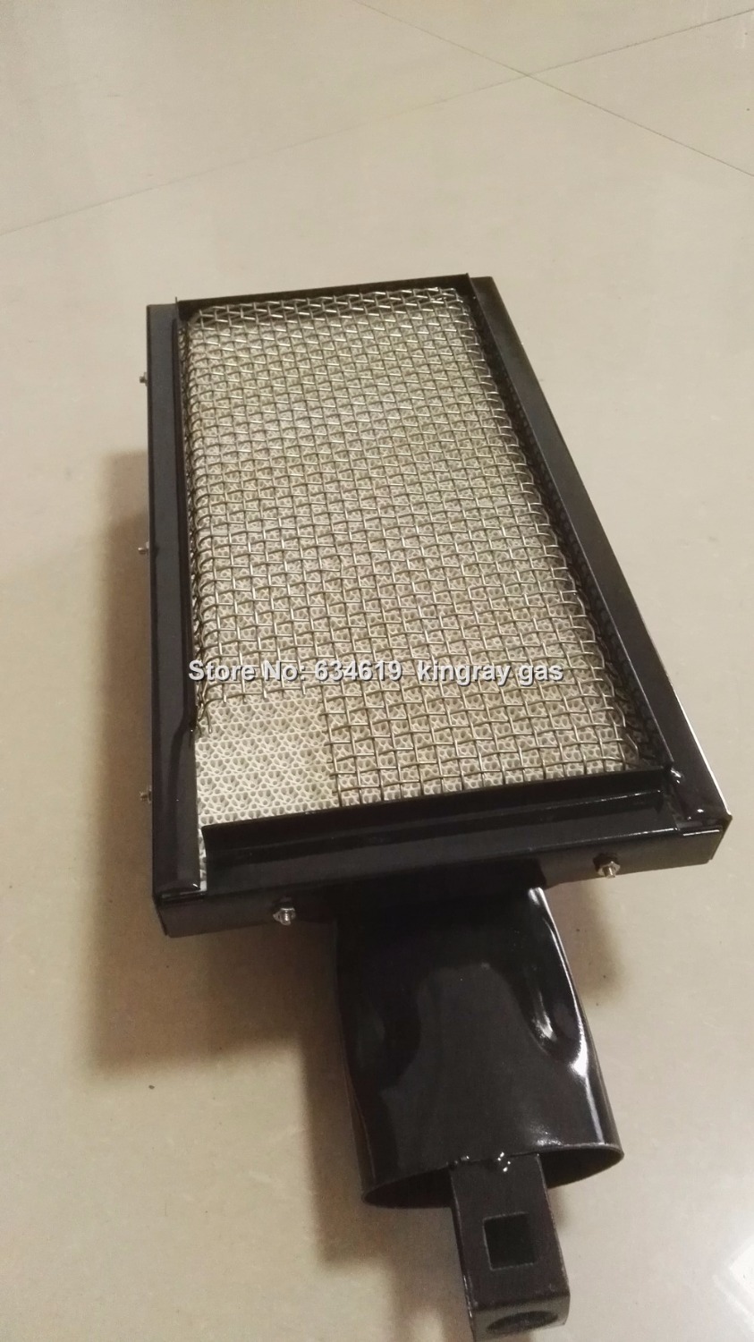 Stainless Steel Net Infrared Gas Burner Enamelled Gas Burner For Bbq Grill / Oven