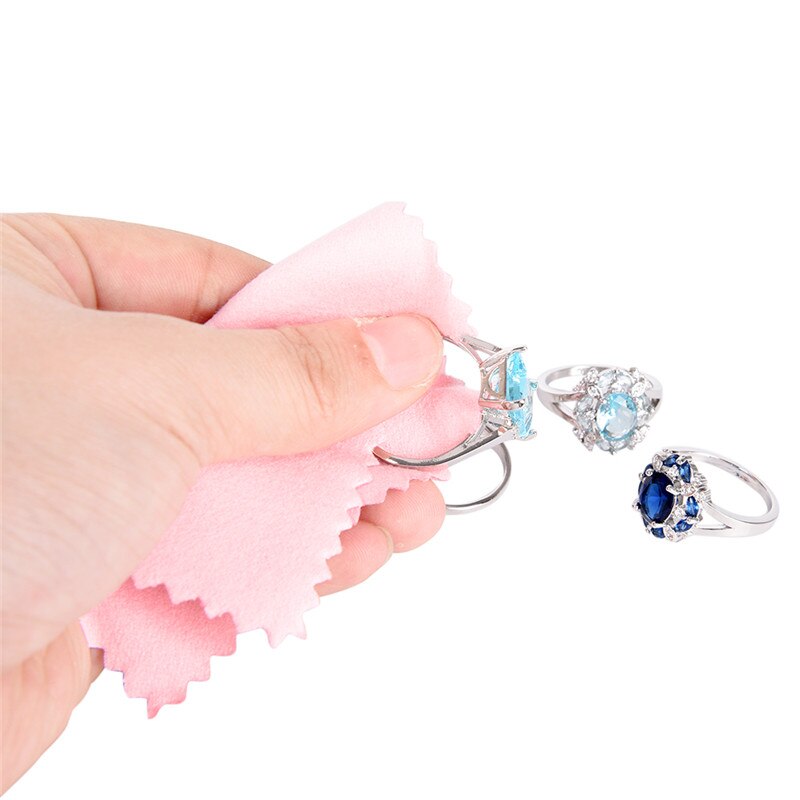 Paños de limpieza para pulir, paquete de 50 unidades, paño de limpieza para limpiar joyas