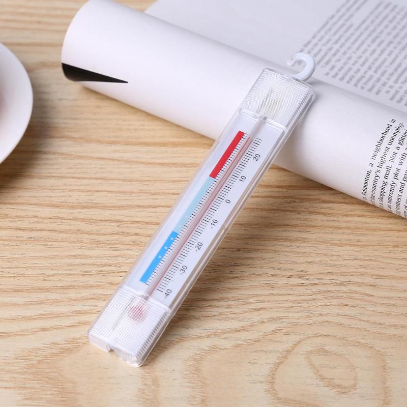 Fridge Dial Thermometer Freezer Refrigerator Portable Pointer Thermometer with Hook Smart Metal Detection Kitchen Supplies