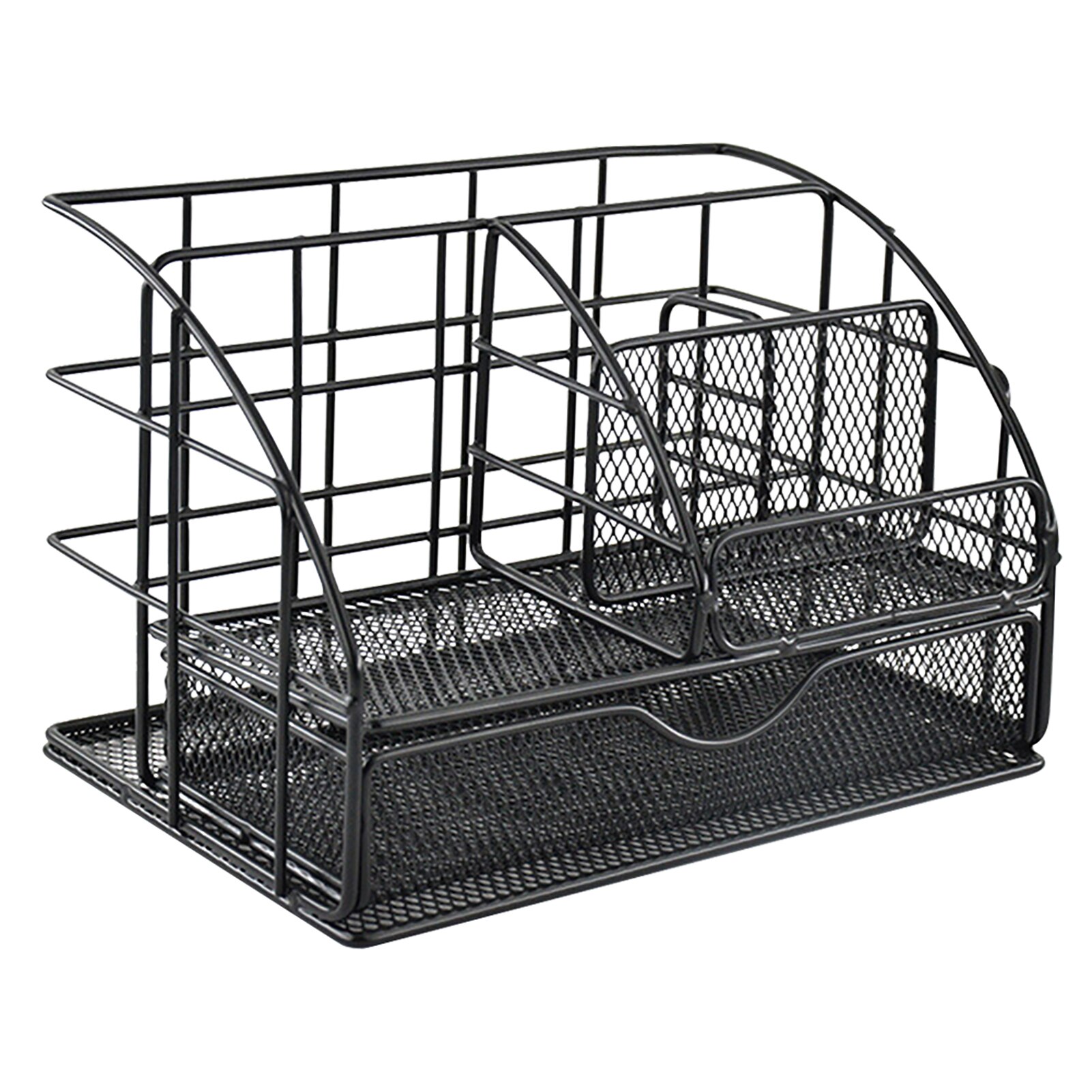 Desk Organizer Stationery Home Bedroom Multifunctional Drawer Storage School Office Mesh Pen Holder Accessories Caddy